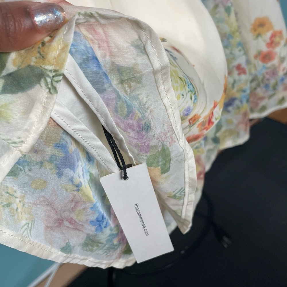 Commense Cream Floral Mini Dress - Picture 4 of 7